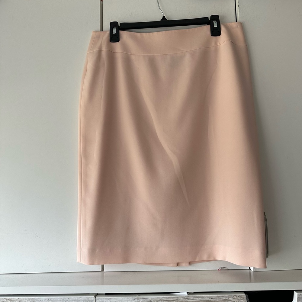 🌸 Anne Klein Blush Pink Pencil Skirt Size 10 Lined Career Workwear